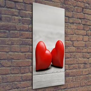 Tablou din Sticlă Inima pe lemn