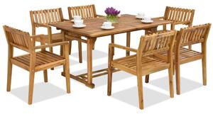 Set mobilier terasă lemn Burma/Timor 6 Garden Point
