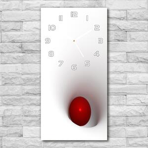 Ceas de sticlă pe perete vertical Abstracție mingii
