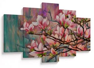 Tablou - Pictură în ulei, Sakura în floare (150x105 cm)