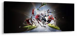 Tablou - Sportivii (120x50 cm)