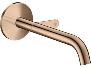 Baterie lavoar incastrata red gold lucios, pipa 220 mm, Hansgrohe Axor One Select Red gold lucios