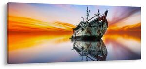 Tablou - Zori peste un naufragiu (120x50 cm)