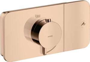 Baterie dus incastrata termostatata culoare red gold lucios Hansgrohe Axor One Red gold lucios