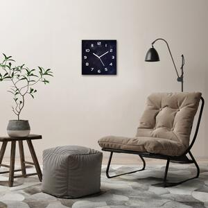 Ceas de sticlă pe perete pătrat Constelaţie