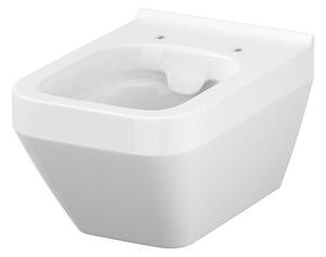 Vas wc suspendat rimless Cersanit Crea, dreptunghiular, alb Dreptunghiulara