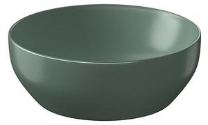 Lavoar pe blat verde mat 40 cm, rotund, Cersanit Larga Verde mat