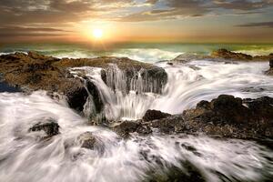 Fototapetă vlies coasta oregonului 375 x 250 cm