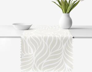 Goldea napron de masă teflonat - linii bej 50x180 cm