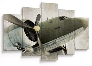 Tablou - Avion vechi cu elice (150x105 cm)