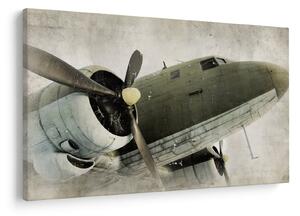 Tablou - Avion vechi cu elice (90x60 cm)