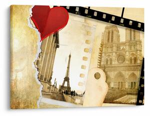 Tablou - Amintiri din Paris (70x50 cm)