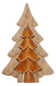 Decoratiune de Craciun 3D BROWN TREE 19,5 cm - mai multe culori Culoare: Maro deschis