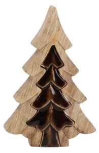 Decoratiune de Craciun 3D BROWN TREE 19,5 cm - mai multe culori Culoare: Maro inchis