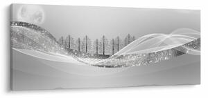Tablou - Peisaj argintiu (120x50 cm)