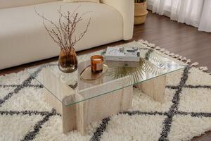 Măsuţă de cafea, Hanah Home, Culoare: Travertin