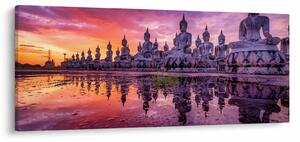 Tablou - Buddha la apus (120x50 cm)