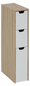 Dulap modular îngust LOA, 3 sertare, 80 cm