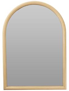 Oglindă decorativă suspendată în formă de arc, naturală, 70 x 50 cm
