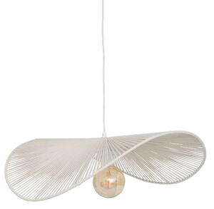 Lampa suspendată din bumbac ADELIA, 58 x 56 x 100 cm, albă