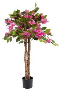 Bougainvillea artificială cu flori, în ghiveci, înălțime 100 cm