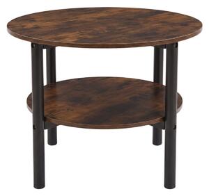 Măsuță de cafea rotundă, cu două niveluri, Ø 60 cm x 45 cm