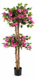 Bougainvillea artificială cu flori bogate, în ghiveci, înălțime 130 cm