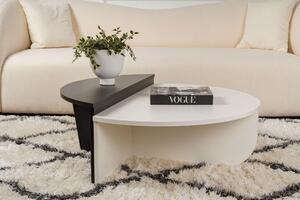 Măsuţă de cafea, Hanah Home, Culoare: Alb lemn Negru lemn