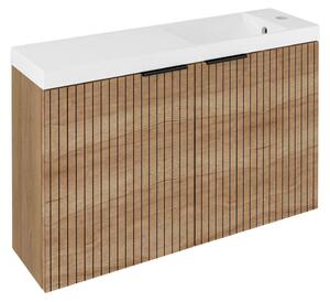 Sapho Sapho, dulap lavoar LATUS X STRIP 78,8x50x22cm, stejar Alabama, LT110-SET08