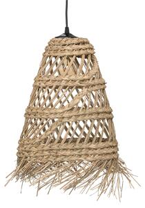 Lustra boho din paie LAHYS, Ø 28 cm