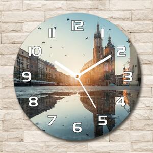 Ceas perete din sticlă rotund Cracovia, Polonia