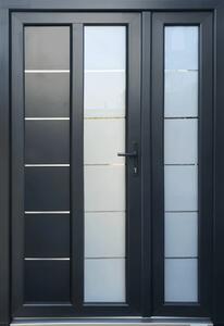 Usa dubla de intrare in casa Entriva 365 - termoizolanta pentru exterior - Gri Antracit
