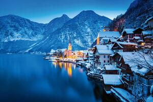 Fototapetă vlies iarnă în austria 375 x 250 cm