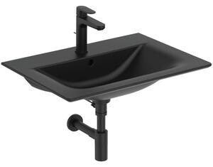 Lavoar incastrat negru mat 64 cm, dreptunghiular, Ideal Standard Connect Air Negru mat, 640x460 mm