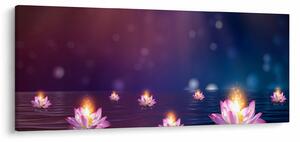 Tablou - Nuferi magici (120x50 cm)
