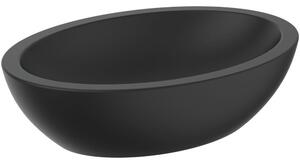 Lavoar pe blat negru mat 60 cm, oval, Ideal Standard Strada Negru mat, Ovala