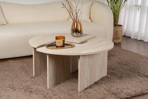 Măsuţă de cafea, Hanah Home, Culoare: Travertin