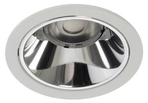 BRUMBERG Apollo Mini, reflector neted, rotund, 4.000 K, alb, Alb, Studiu / Birou, Aluminiu, Modern, Plafon încastrat