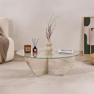 Măsuţă de cafea, Hanah Home, Culoare: Travertin