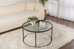 Măsuţă de cafea, Hanah Home, Culoare: Negru Gri