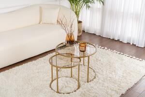 Set de măsuțe de cafea, Hanah Home, Culoare: Aur Bronz