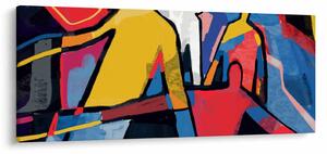 Tablou - Abstract bărbați (120x50 cm)