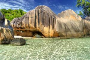Fototapetă vlies seychelles uimitoare 375 x 250 cm