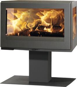 Șemineu pe lemne Panadero Harmonie oțel negru 7,2 kW