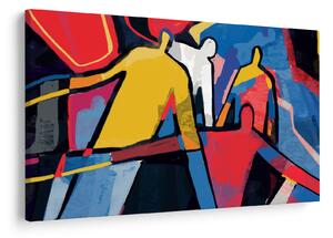Tablou - Abstract bărbați (90x60 cm)
