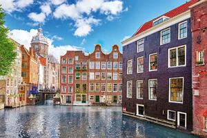 Fototapetă vlies promenada amsterdamului 375 x 250 cm