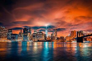 Fototapetă vlies nyc la apus 375 x 250 cm