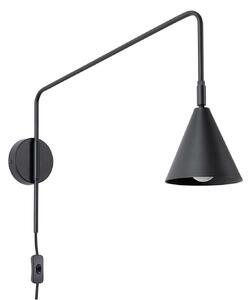 Lampă de perete SOLLUX LIGHTING, LYS, Negru, Camera de zi, Metal, Scandinavă