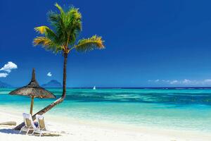 Fototapetă vlies insula mauritius 375 x 250 cm
