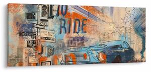 Tablou - Născut să călătorească (120x50 cm)